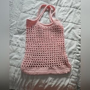 Hand Crafted Crocheted  Market Bag